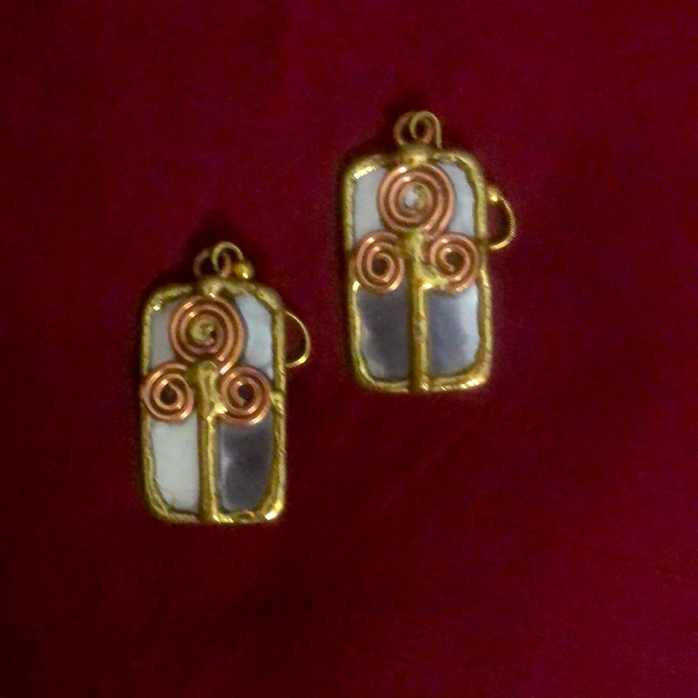 Whimsical tree earrings